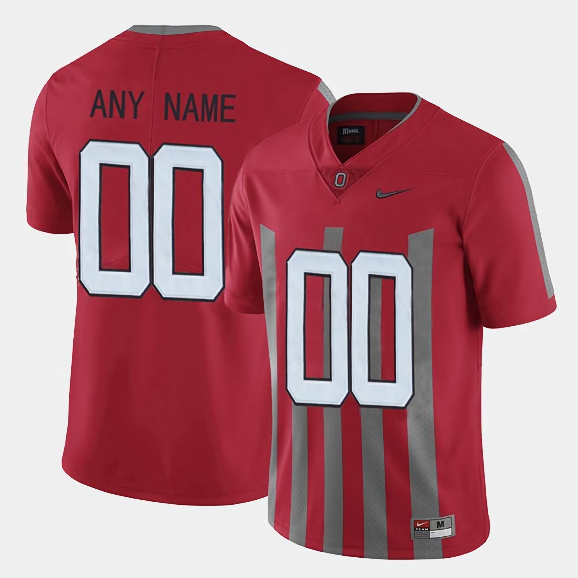 Custom Ohio State Buckeyes Youth NCAA #00 Nike Red Throwback Red College Stitched Football Jersey MPF1056AA